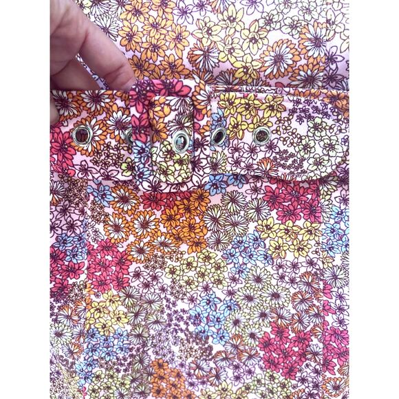 NWT no comment Womens Pink Micro Floral Strapless Mini Dress Sz M Retro 60s Cute - Picture 15 of 16